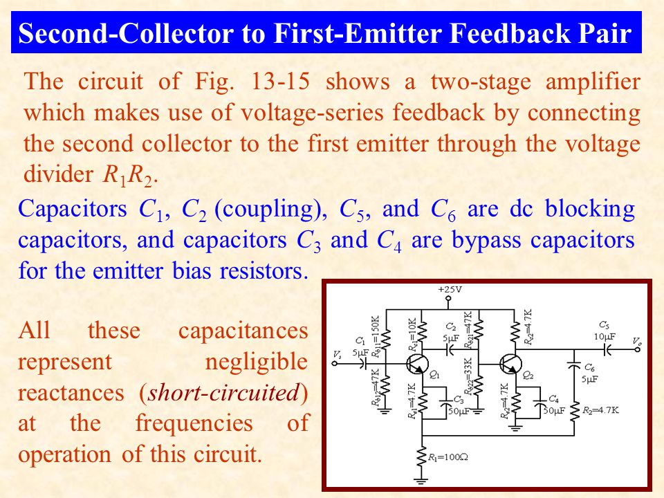 Second-Collector to First-Emitter Feedback Pair