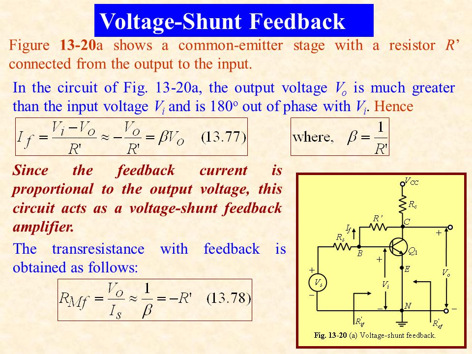Voltage-Shunt Feedback