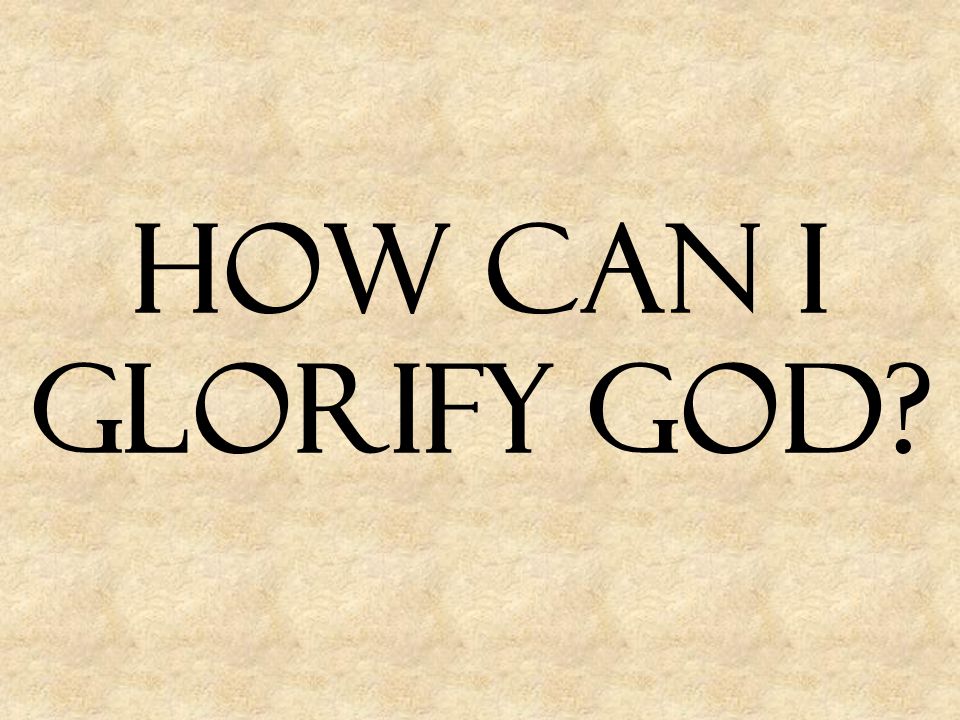How Can I Glorify God Eastside CoC in Athens, AL -- 03/02/08 Sunday Morning