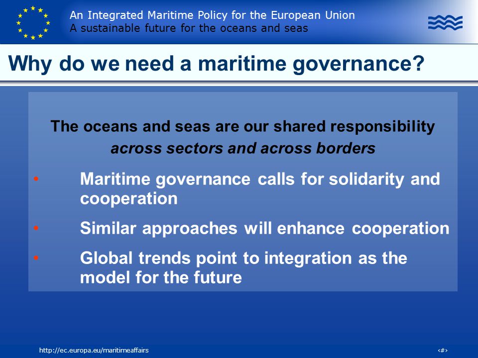Why do we need a maritime governance