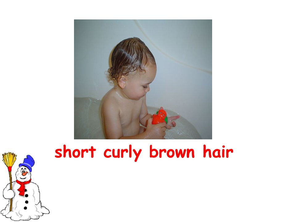 short curly brown hair