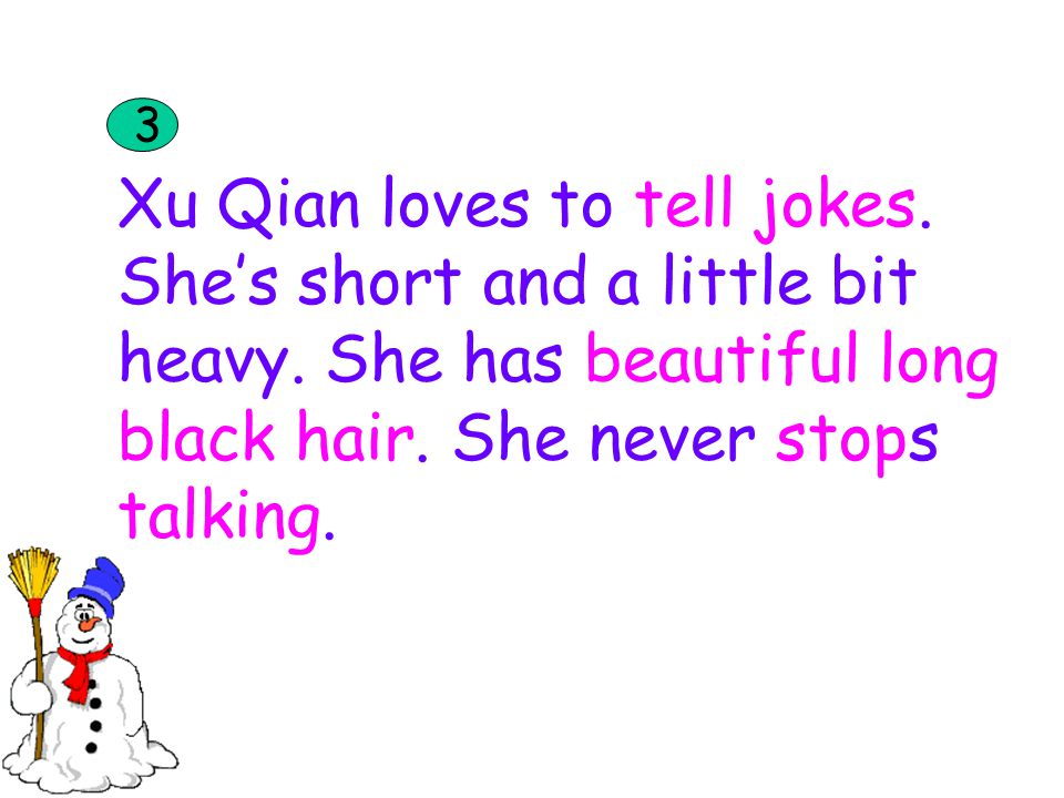 Xu Qian loves to tell jokes. She’s short and a little bit