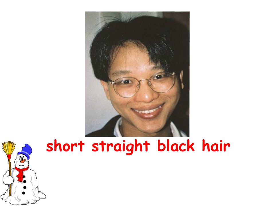 short straight black hair