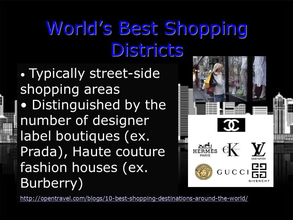 World’s Best Shopping Districts
