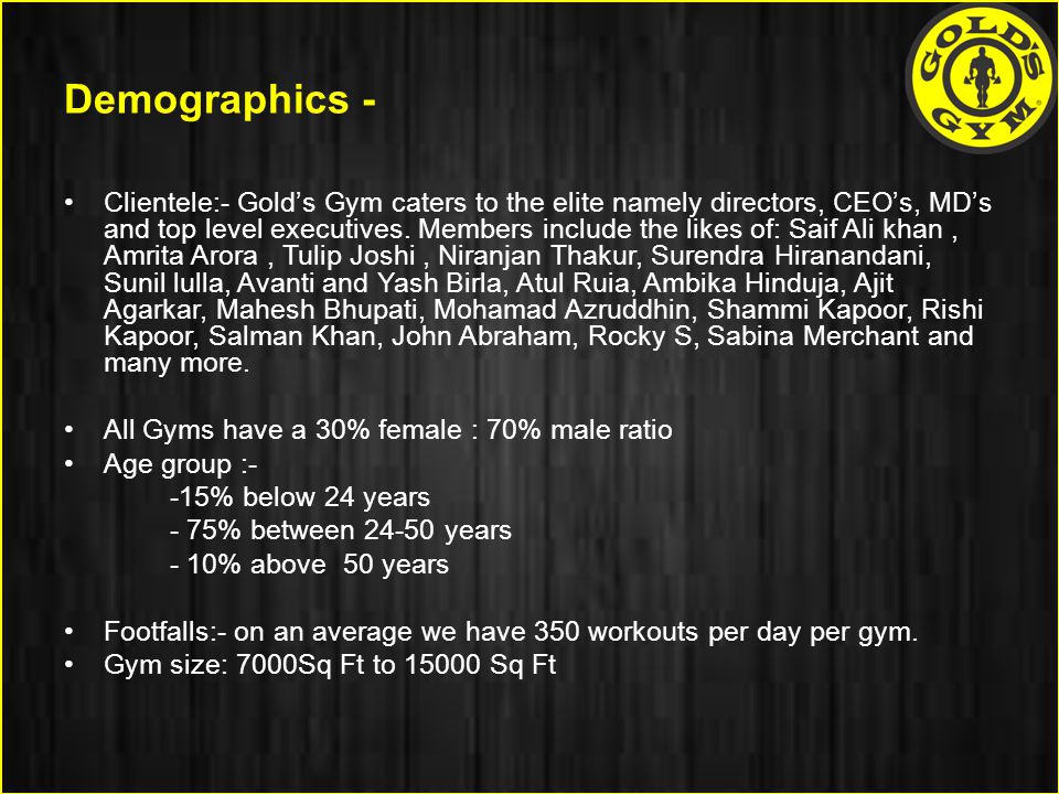 Demographics -