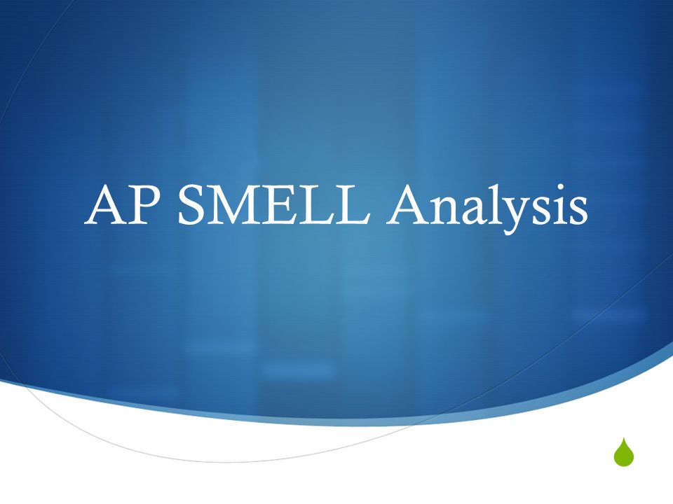 AP SMELL Analysis