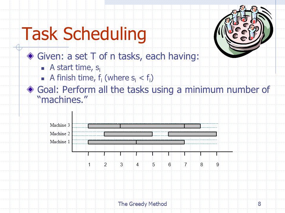Task Scheduling Given: a set T of n tasks, each having: