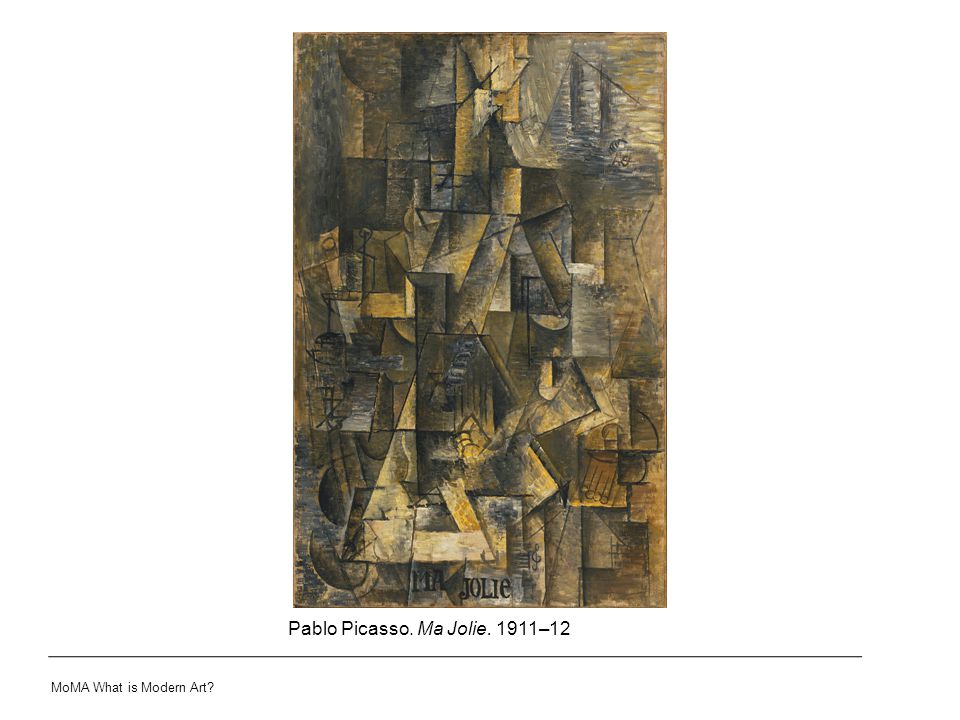 Pablo Picasso. Ma Jolie. 1911–12