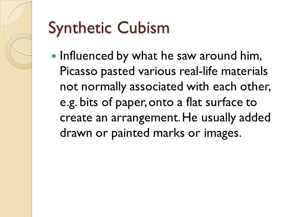 Synthetic Cubism