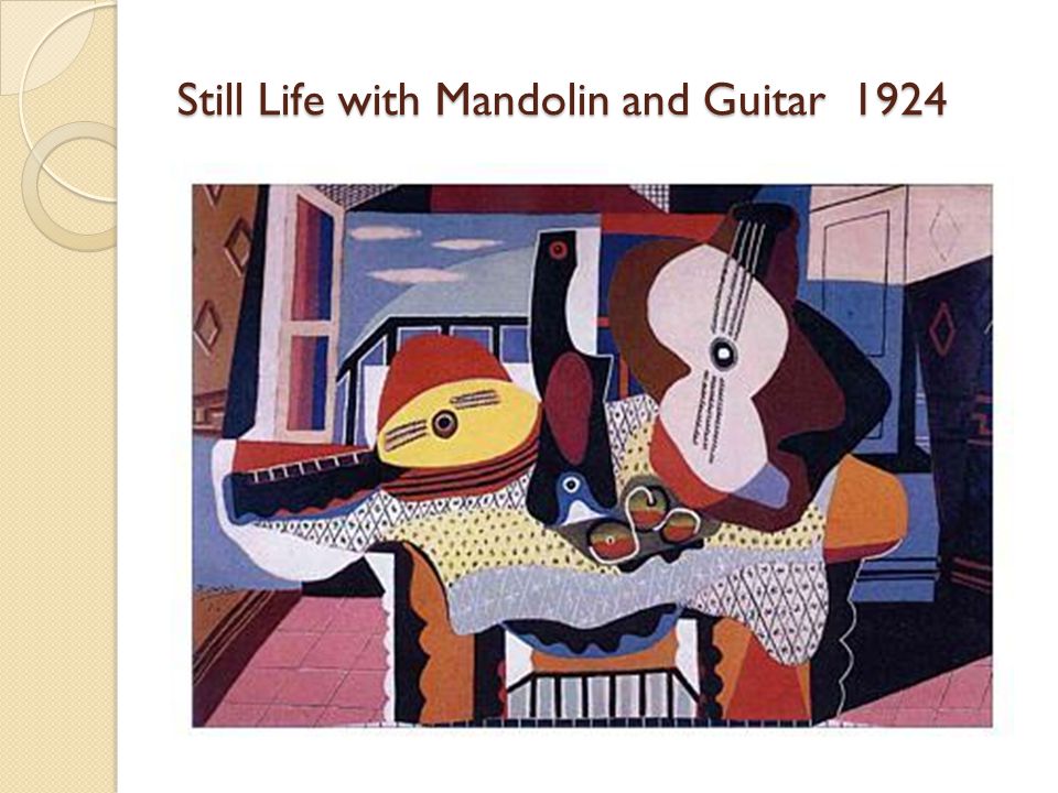 Still Life with Mandolin and Guitar 1924