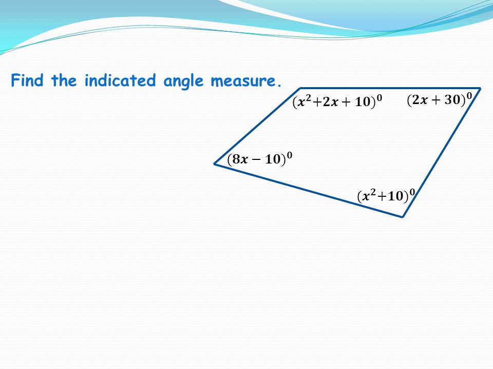 Find the indicated angle measure.