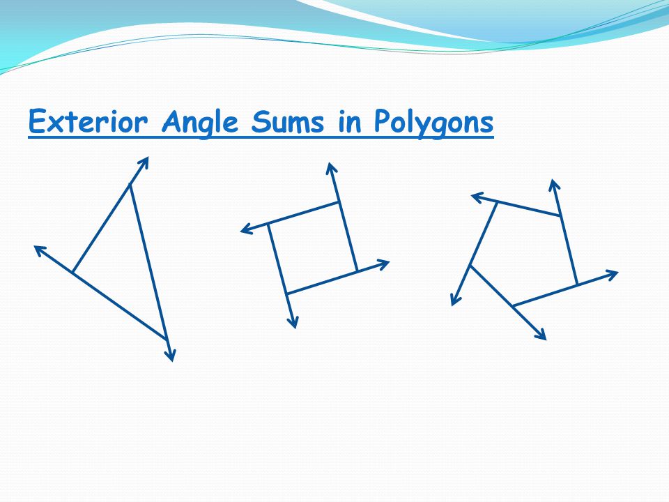 Exterior Angle Sums in Polygons