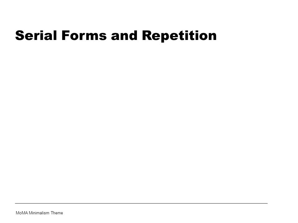 Serial Forms and Repetition