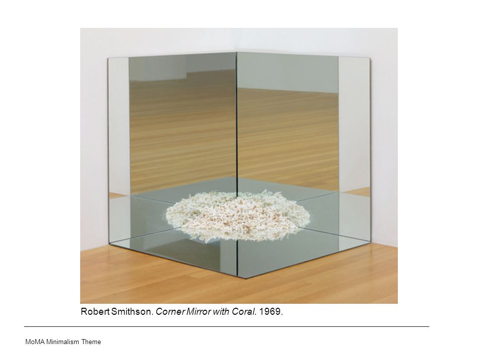 Robert Smithson. Corner Mirror with Coral