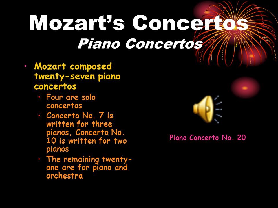 Mozart’s Concertos Piano Concertos