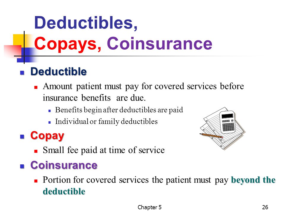 Deductibles, Copays, Coinsurance