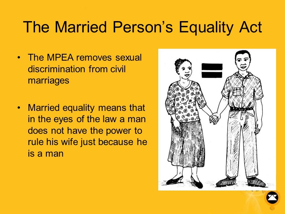 The Married Person’s Equality Act