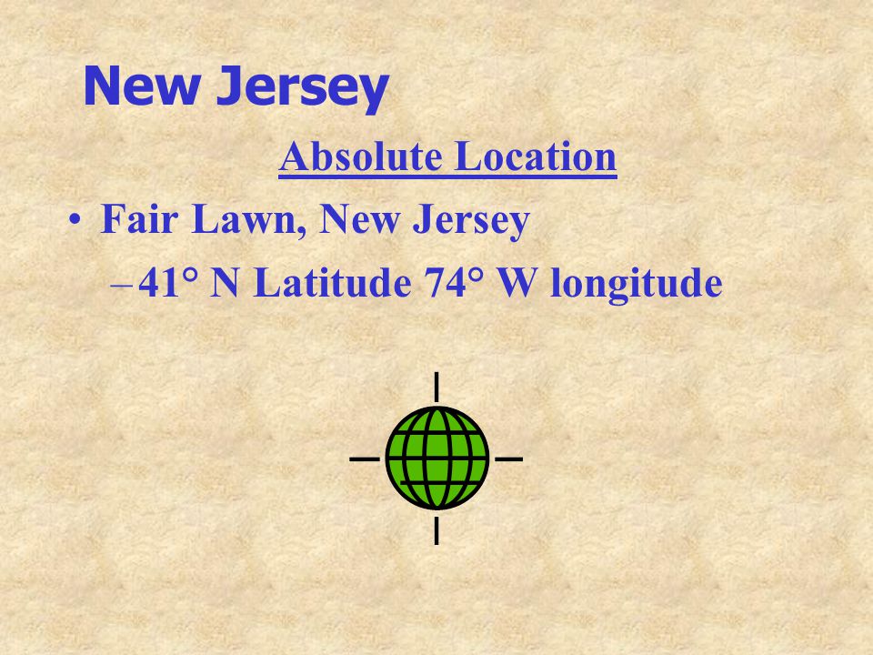 New Jersey Absolute Location Fair Lawn, New Jersey