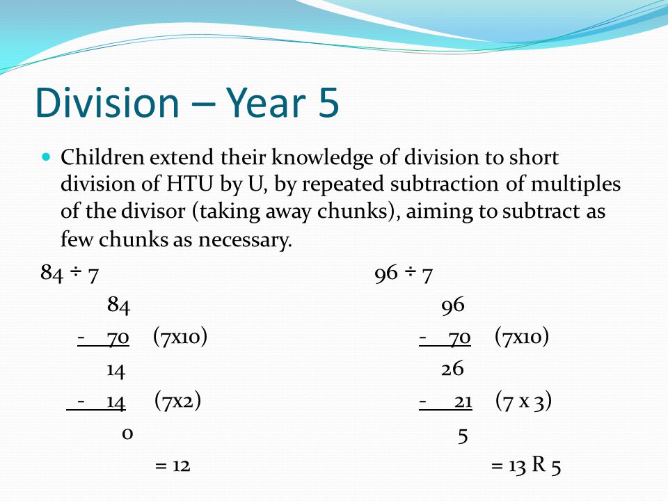 Division – Year 5