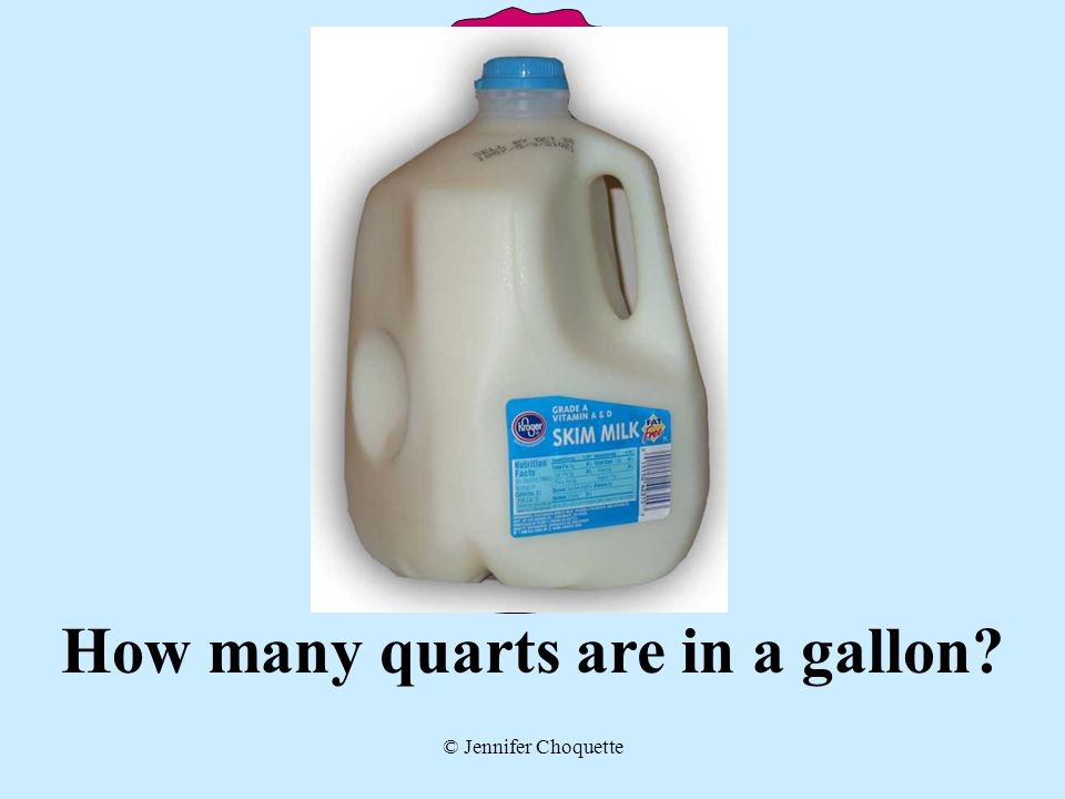 How many quarts are in a gallon