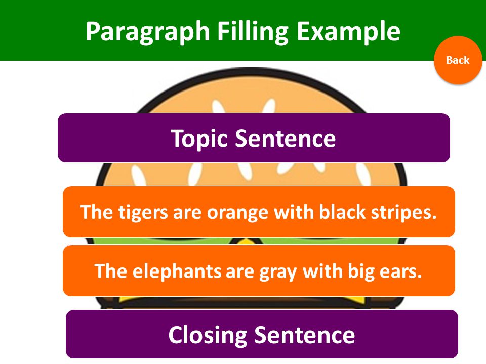 Paragraph Filling Example