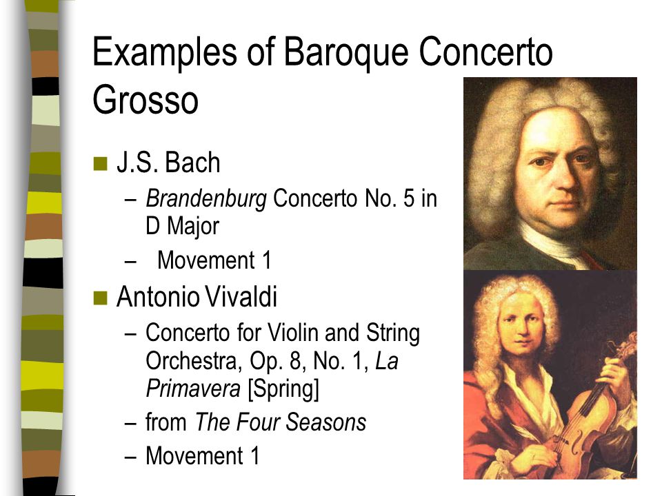 Examples of Baroque Concerto Grosso
