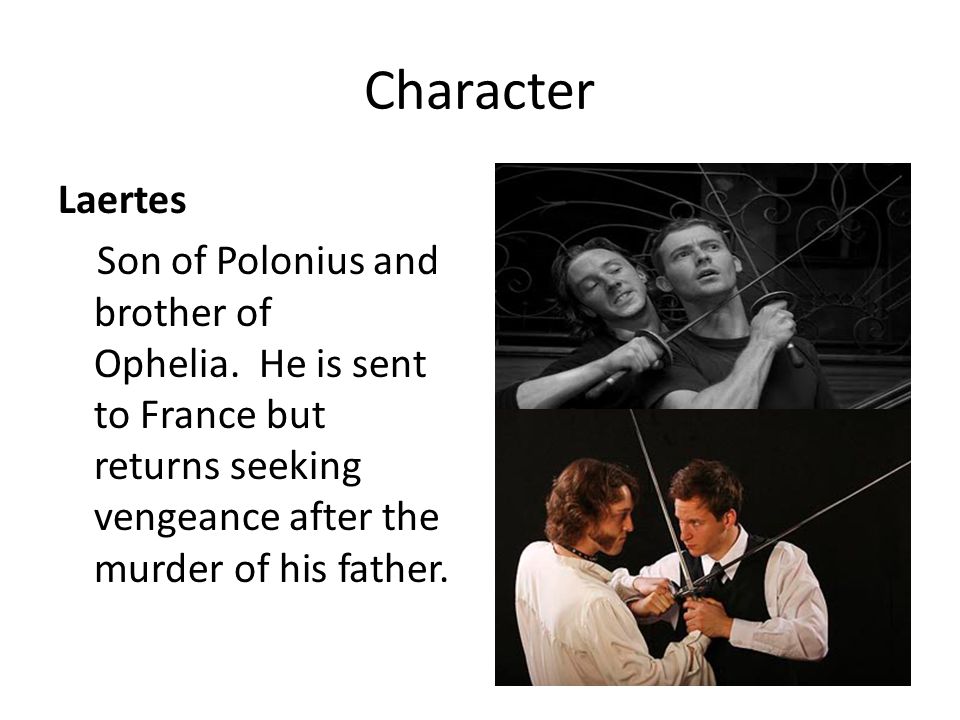 Character Laertes.