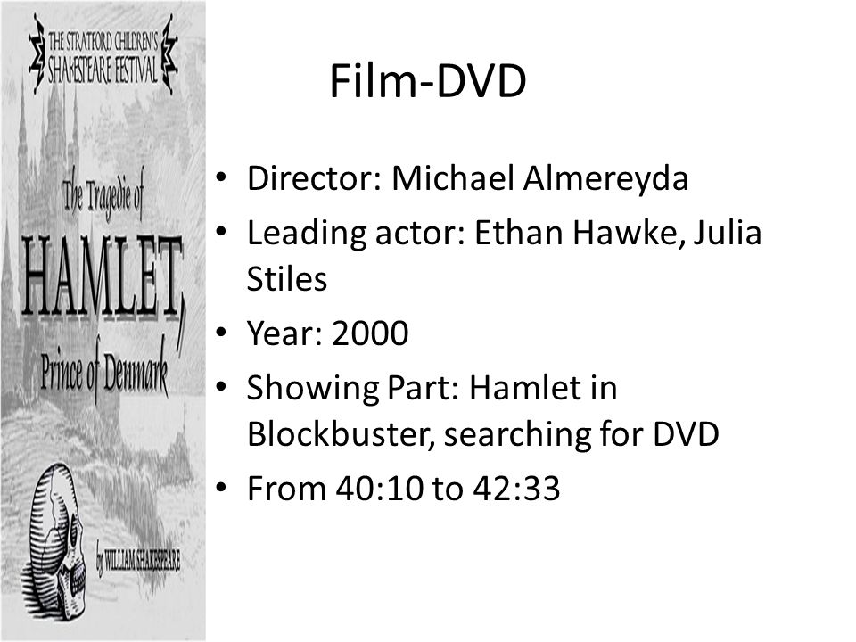Film-DVD Director: Michael Almereyda