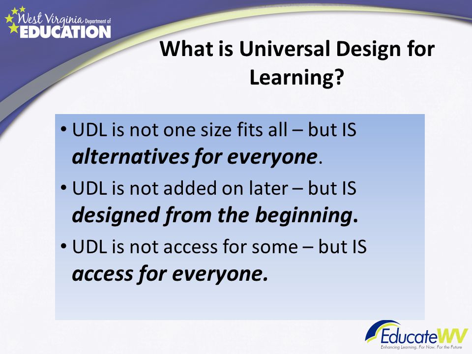 What is Universal Design for Learning