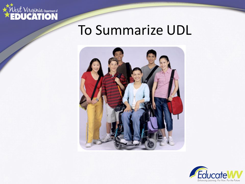 To Summarize UDL