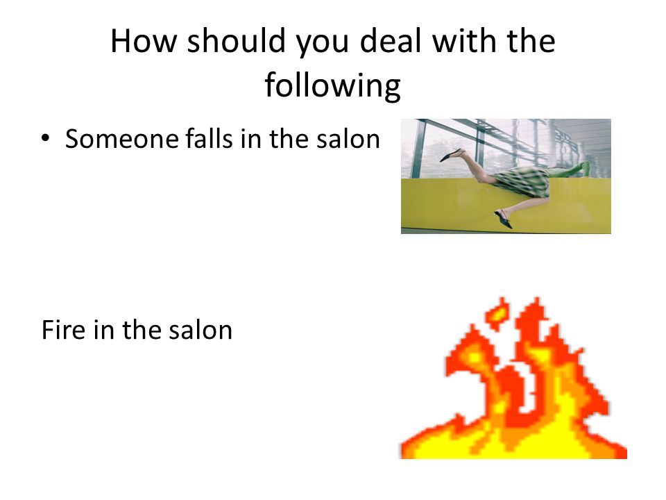 How should you deal with the following