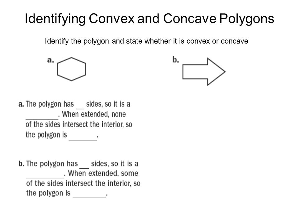Identifying Convex and Concave Polygons