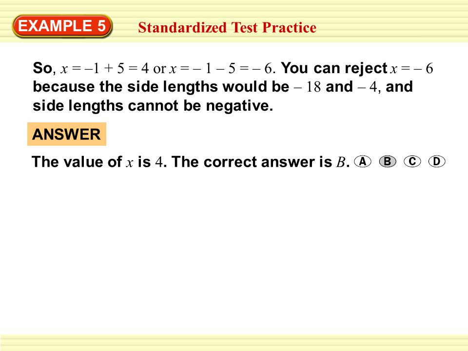 EXAMPLE 5 Standardized Test Practice.
