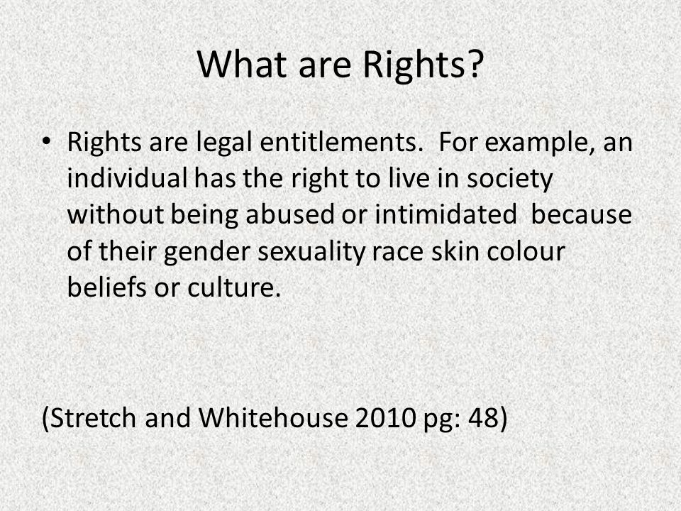 What are Rights