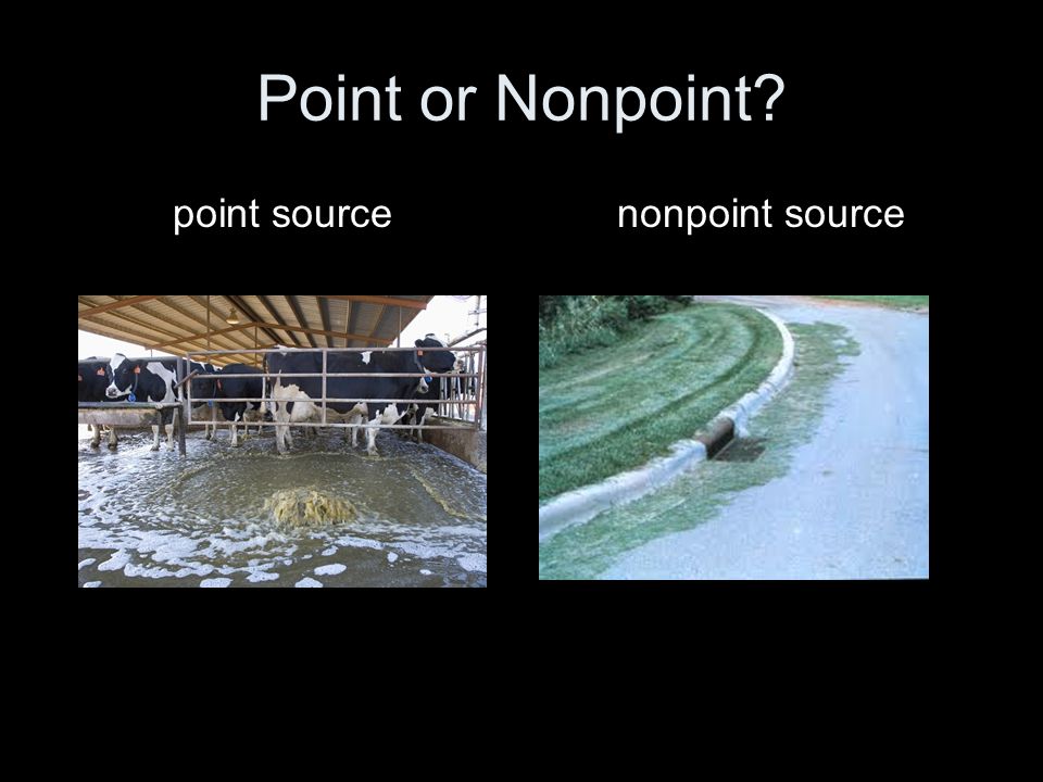 Point or Nonpoint point source nonpoint source