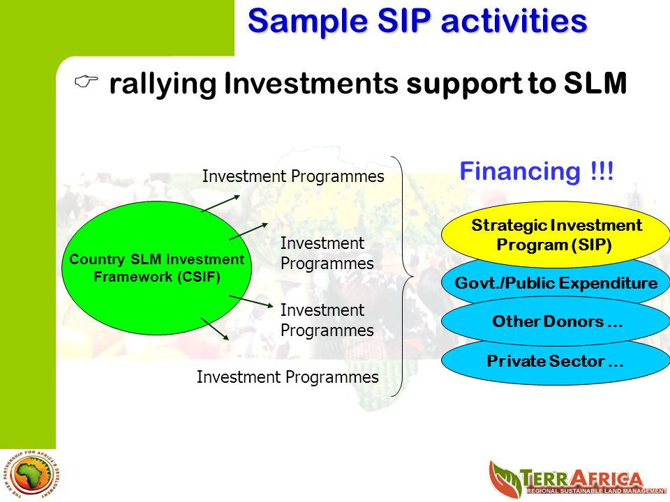 Country SLM Investment Govt./Public Expenditure