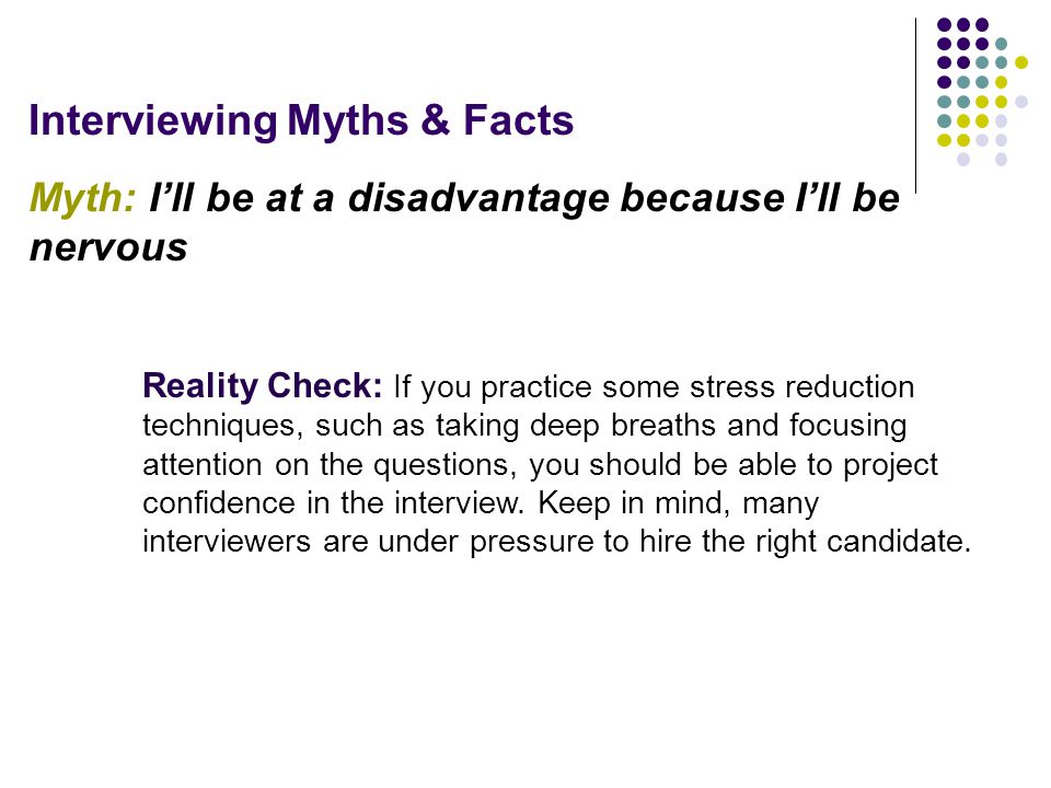 Interviewing Myths & Facts