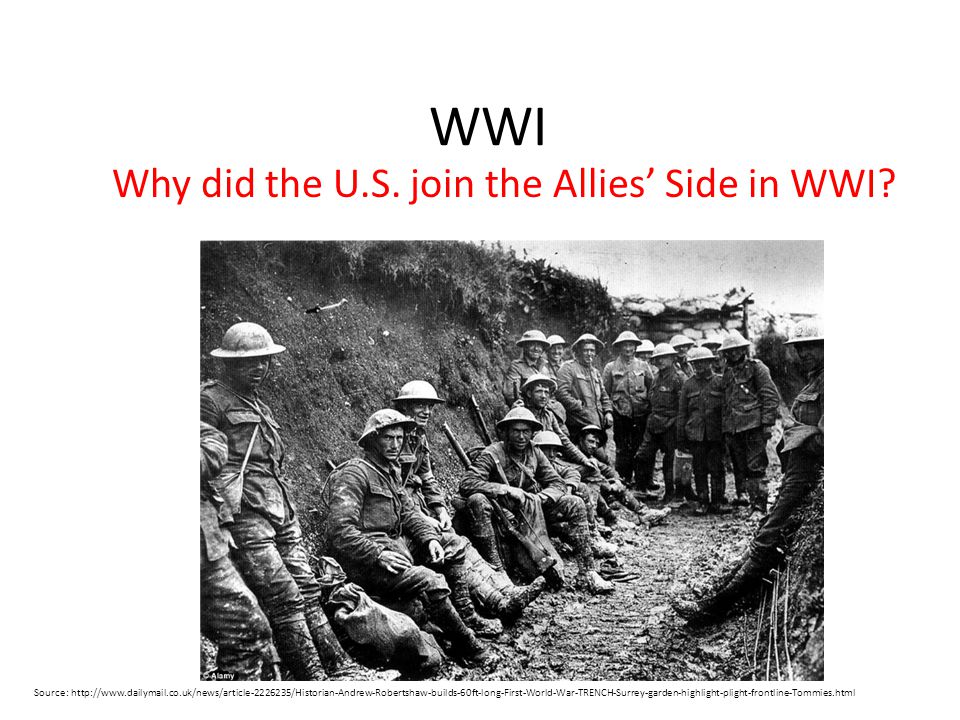 what made the us join ww1