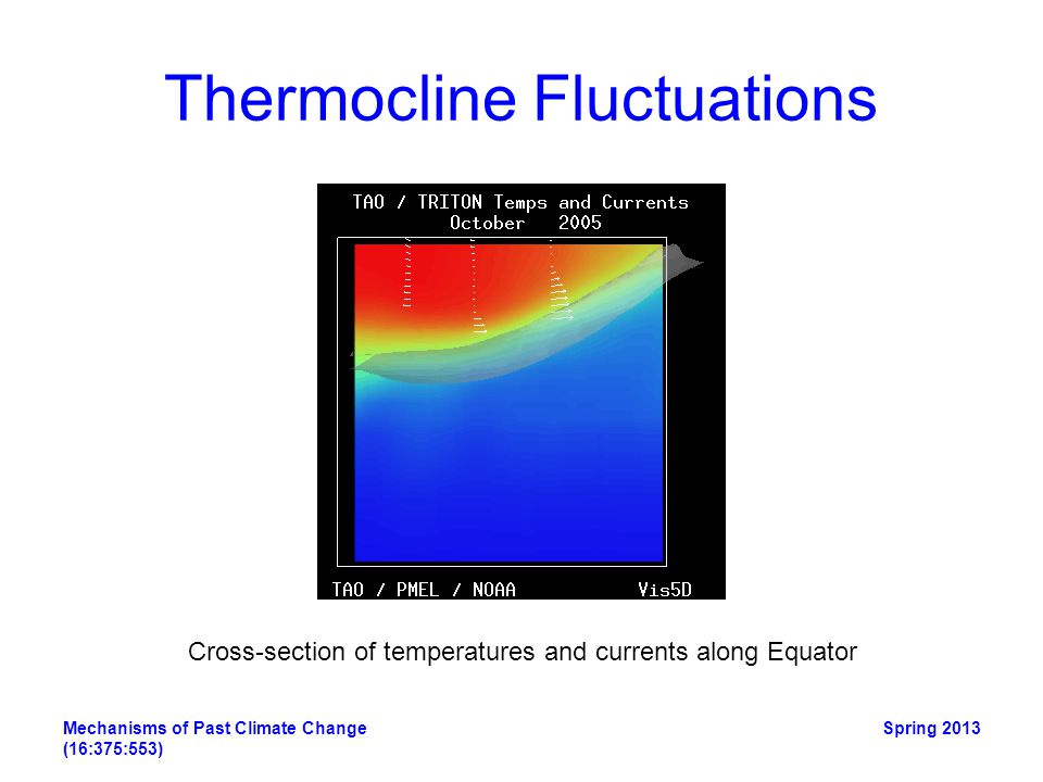 Thermocline Fluctuations