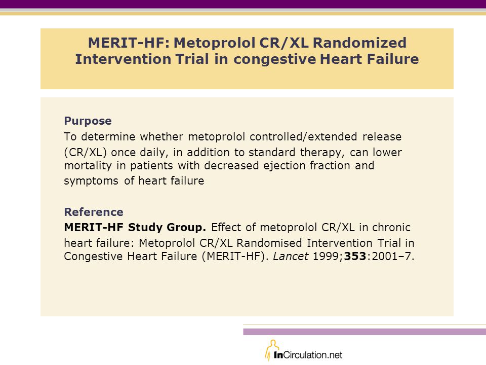 MERIT-HF: Metoprolol CR/XL Randomized Intervention Trial in congestive Heart Failure