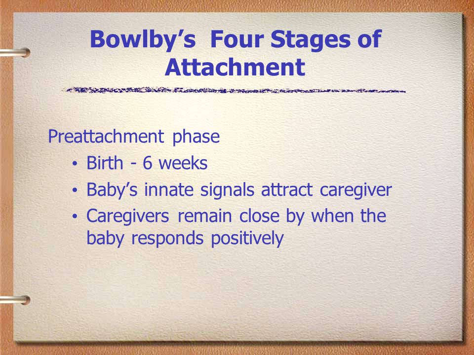 Bowlby’s Four Stages of Attachment