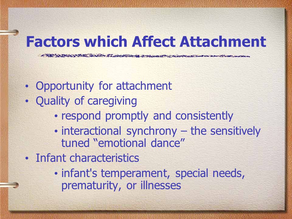 Factors which Affect Attachment