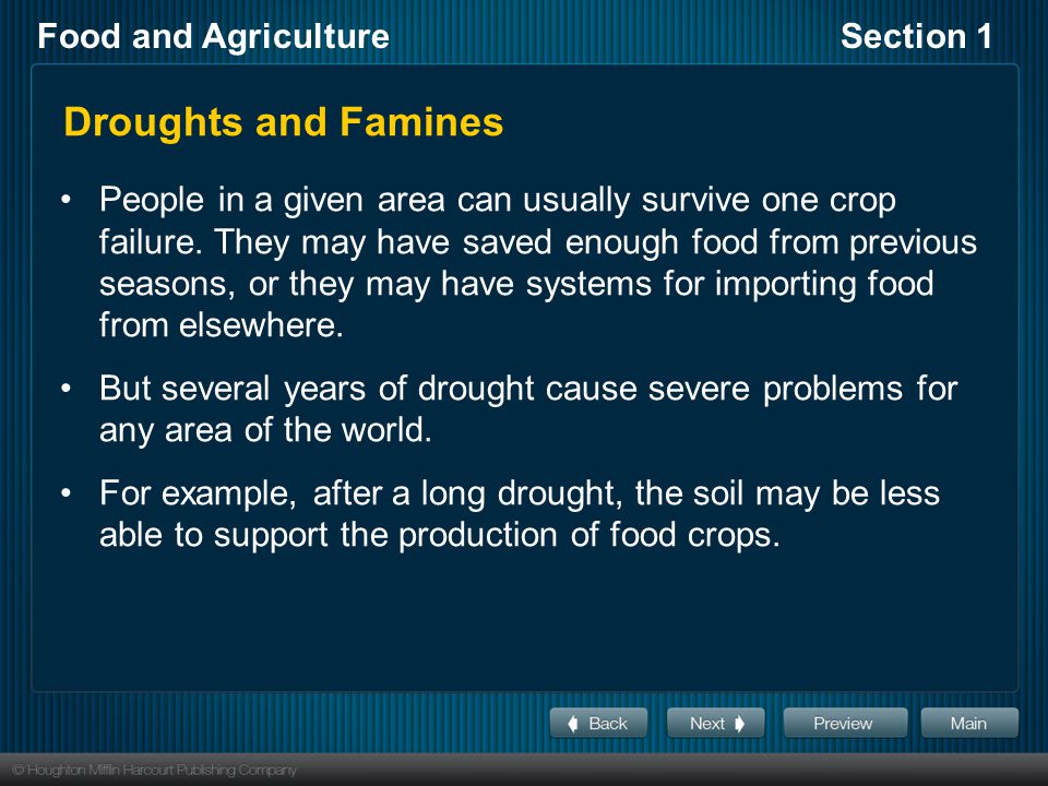 Droughts and Famines