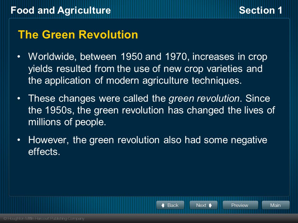The Green Revolution