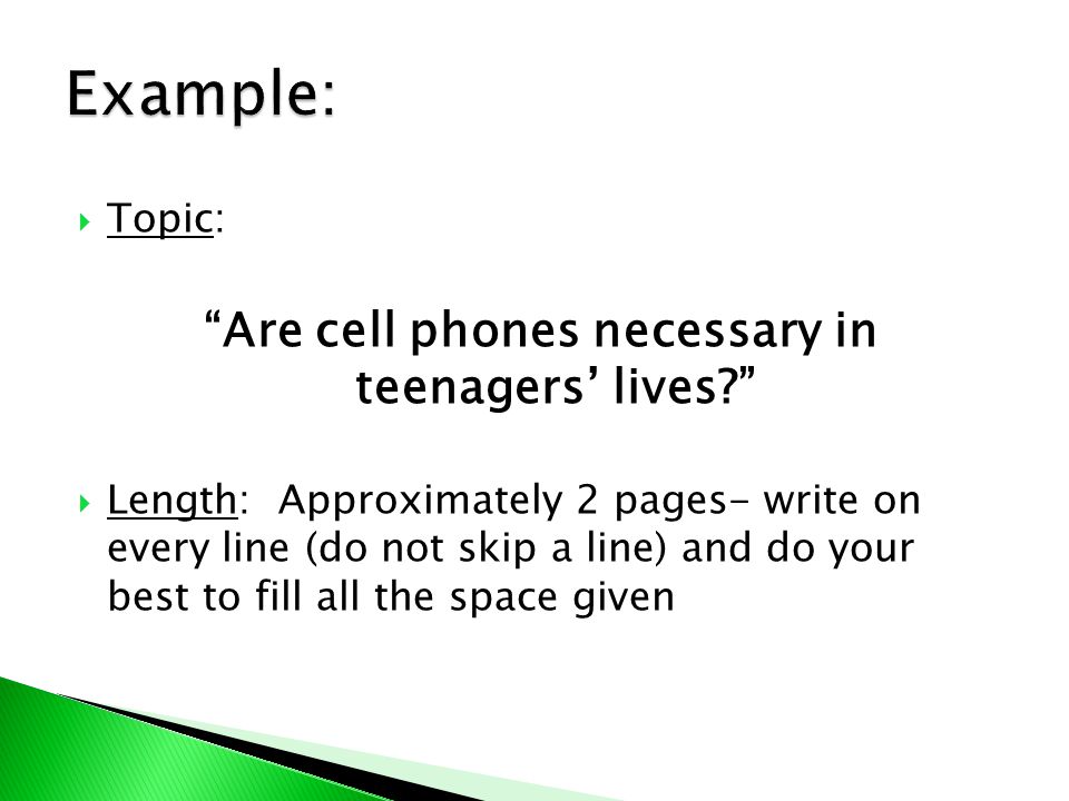 Are cell phones necessary in teenagers’ lives