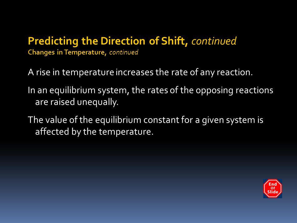 Predicting the Direction of Shift, continued
