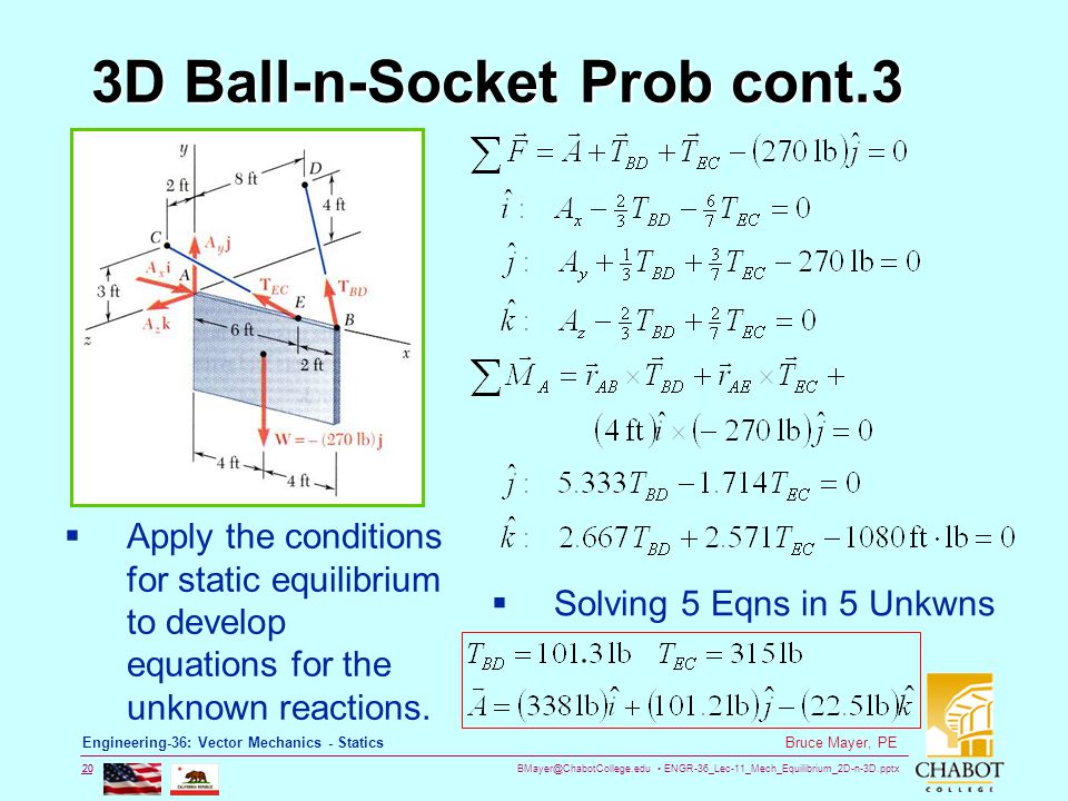 3D Ball-n-Socket Prob cont.3