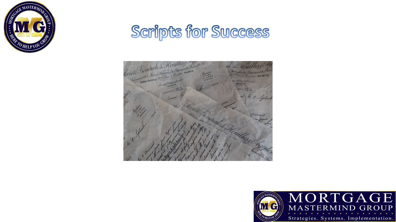 Scripts for Success
