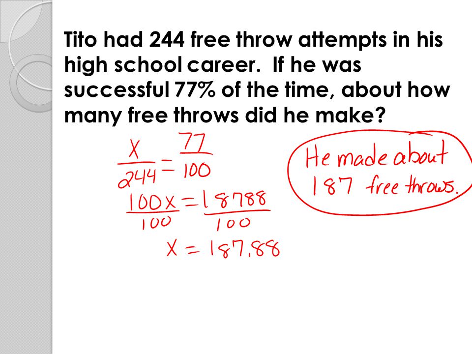 Tito had 244 free throw attempts in his high school career