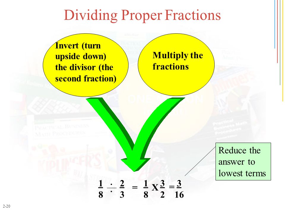 Dividing Proper Fractions